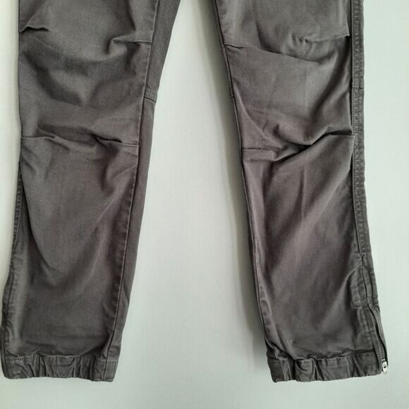 TNA Heroic Pant Aritzia Zipper Bottom Hem Joggers Style Casual Crop Gray Sz 4 - Picture 5 of 15
